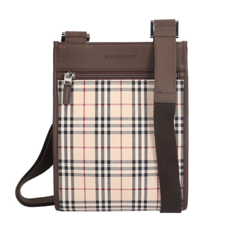 【極希少】バーバリー　ショルダーバッグ　キャンバス　ベージュ　ノバチェック270 BURBERRY バーバリー ノバチェック ショルダーバッグ キャンバス