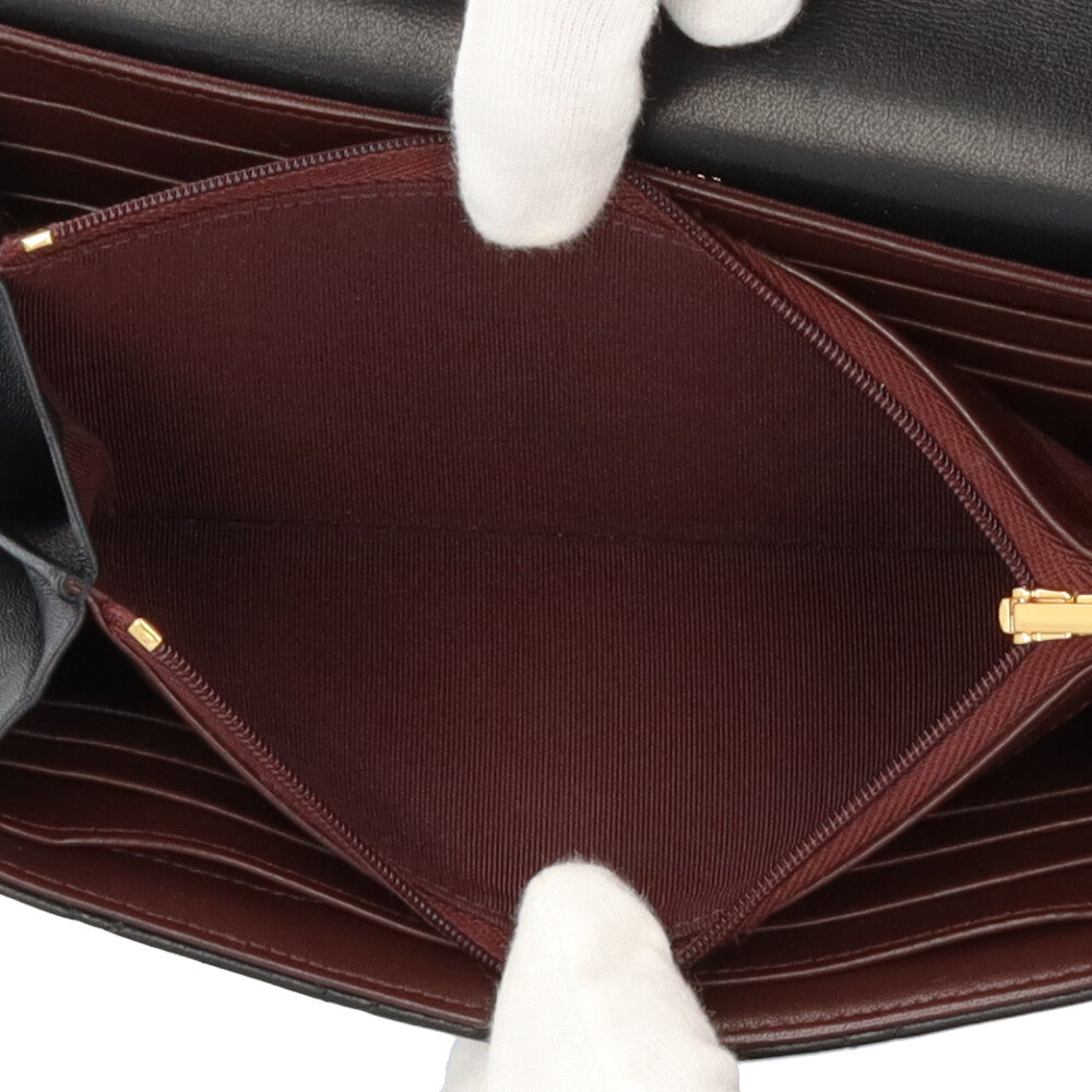 CHANEL シャネル クラシックロングフラップウォレット マトラッセ 長