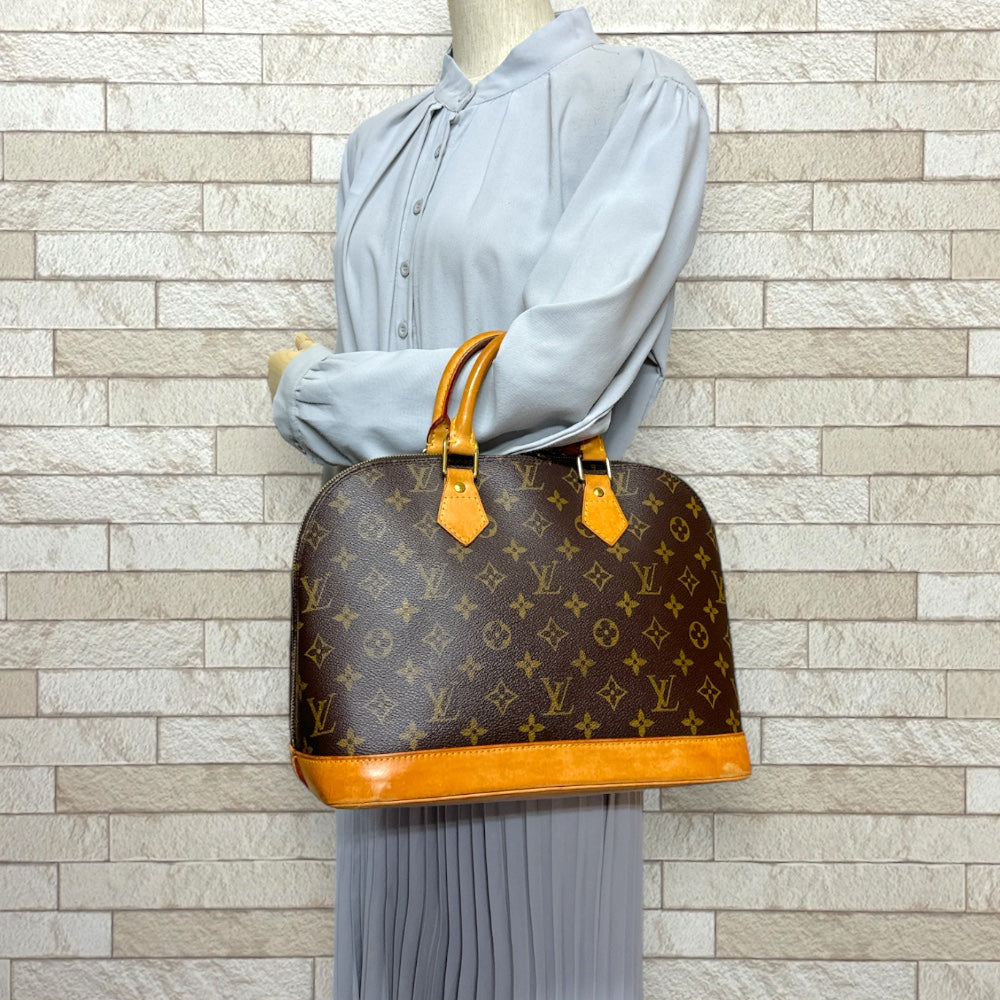 LOUIS VUITTON ルイヴィトン アルマ モノグラム ハンドバッグ モノグラムキャンバス ブラウン レディース 中古 –  【公式】リサイクルキング オンラインショップ