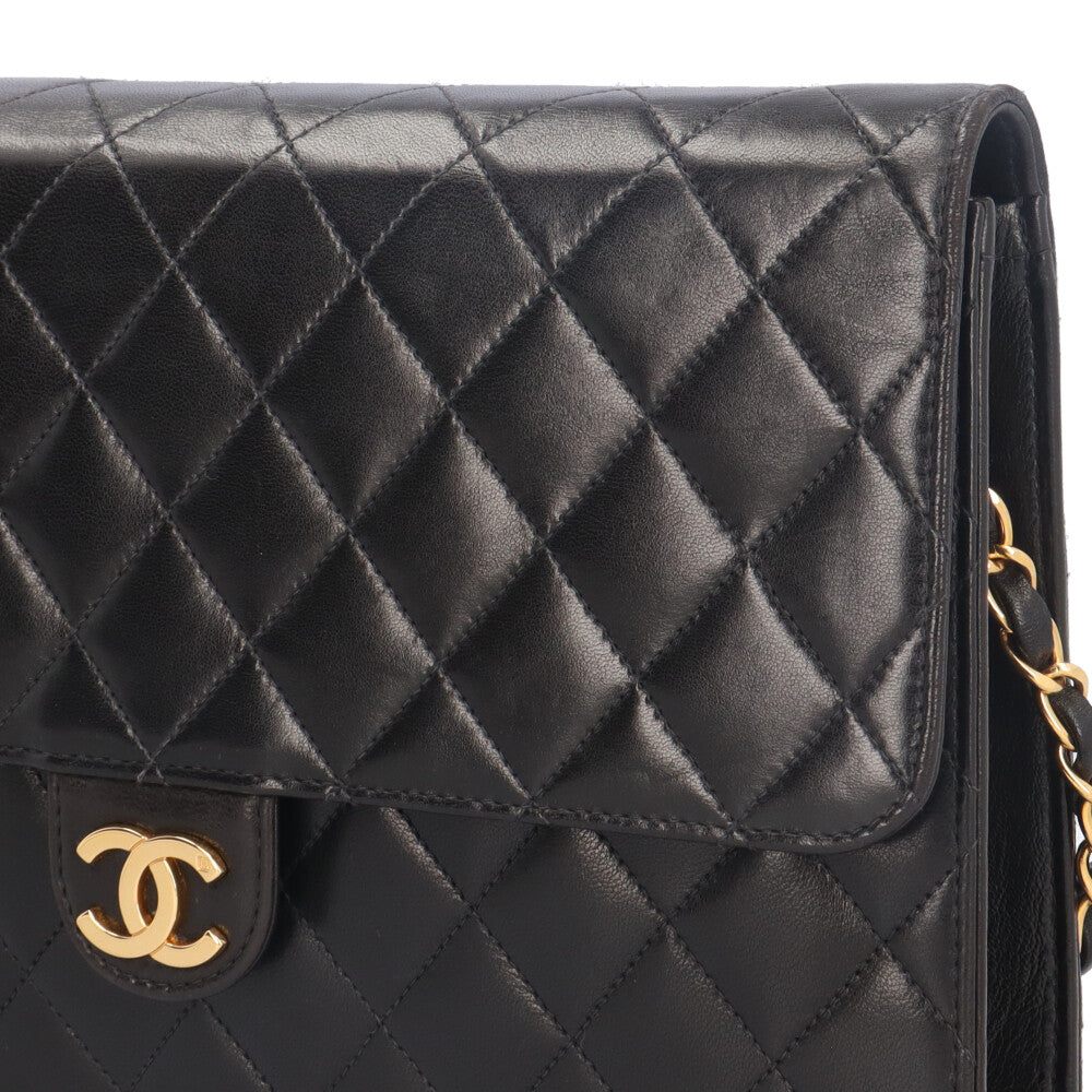 CHANEL シャネル✨️マトラッセ ショルダーバッグ✨️ラムスキン✨️ブラック CHANEL シャネル マトラッセ ショルダーバッグ ラムスキン
