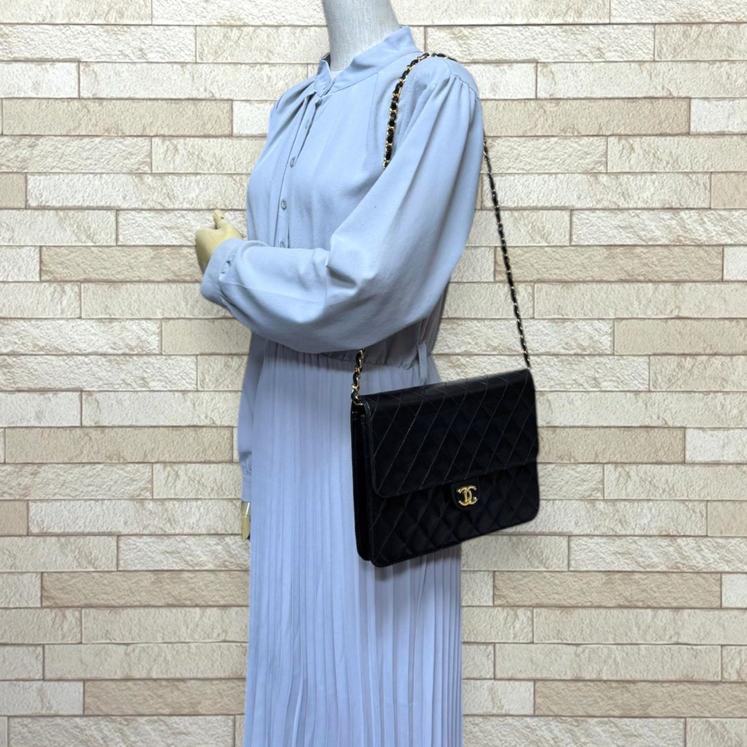 新品✨入手困難❣️シャネル マトラッセ ラムスキン パース ブラック CHANEL シャネル/マトラッセ/ラムスキン/ミニショルダーバッグ