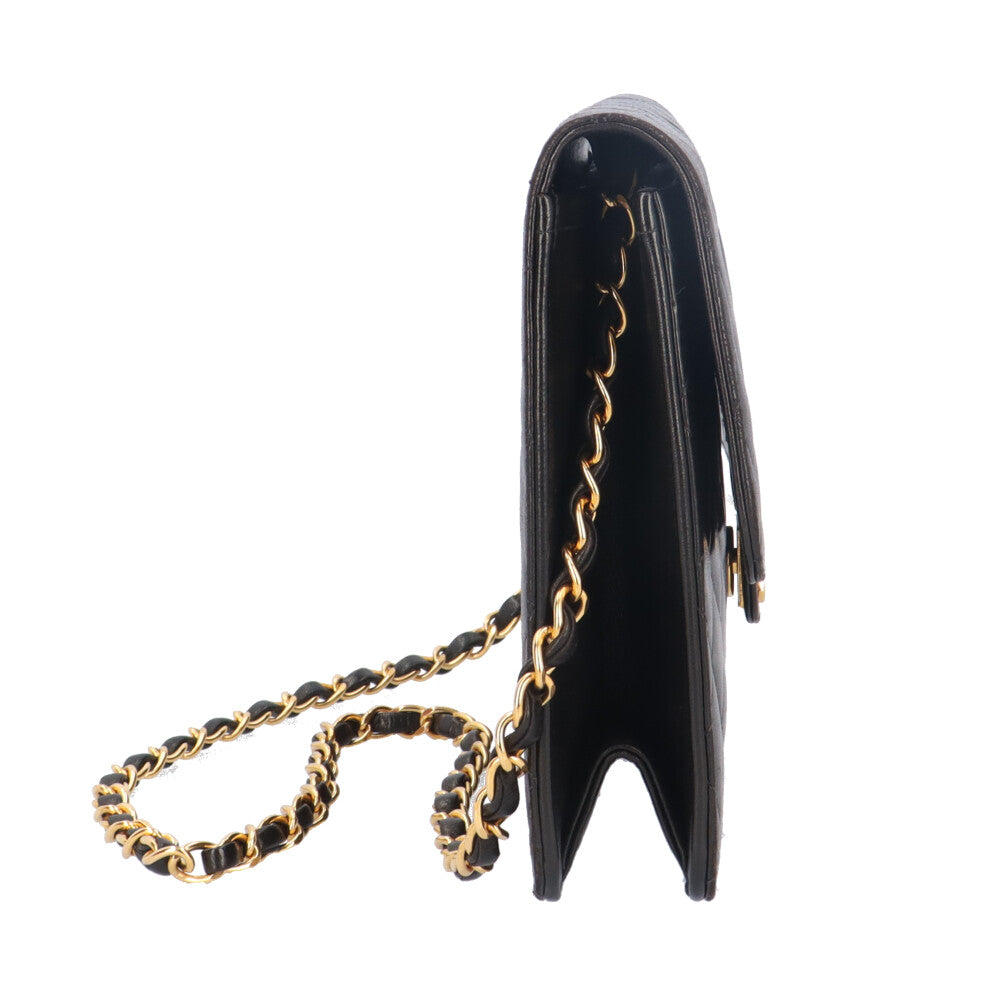 CHANEL シャネル✨️マトラッセ ショルダーバッグ✨️ラムスキン✨️ブラック CHANEL シャネル マトラッセ ショルダーバッグ ラムスキン