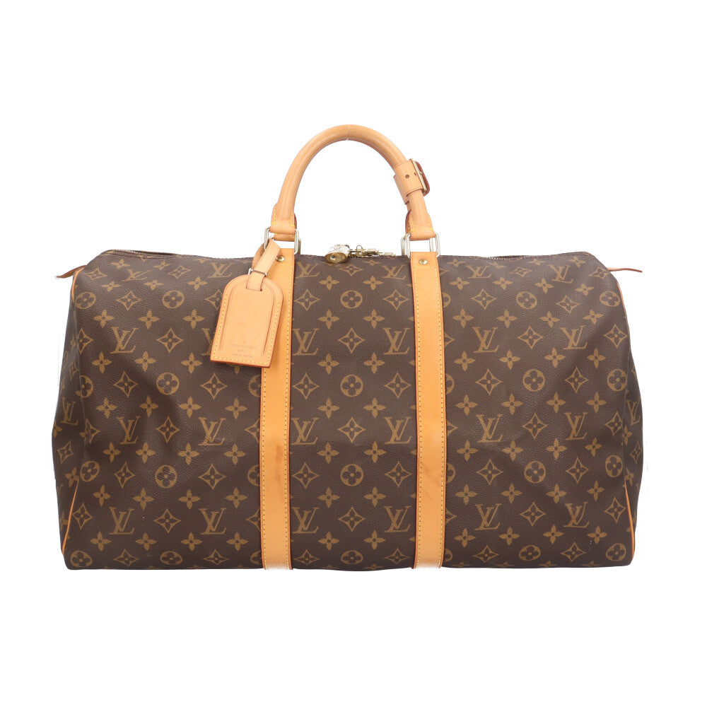 【美品】ルイヴィトン　モノグラム　キーポル50　ボストンバッグ　ブラウン　茶色 LOUIS VUITTON ルイヴィトン キーポル50 モノグラム ボストン