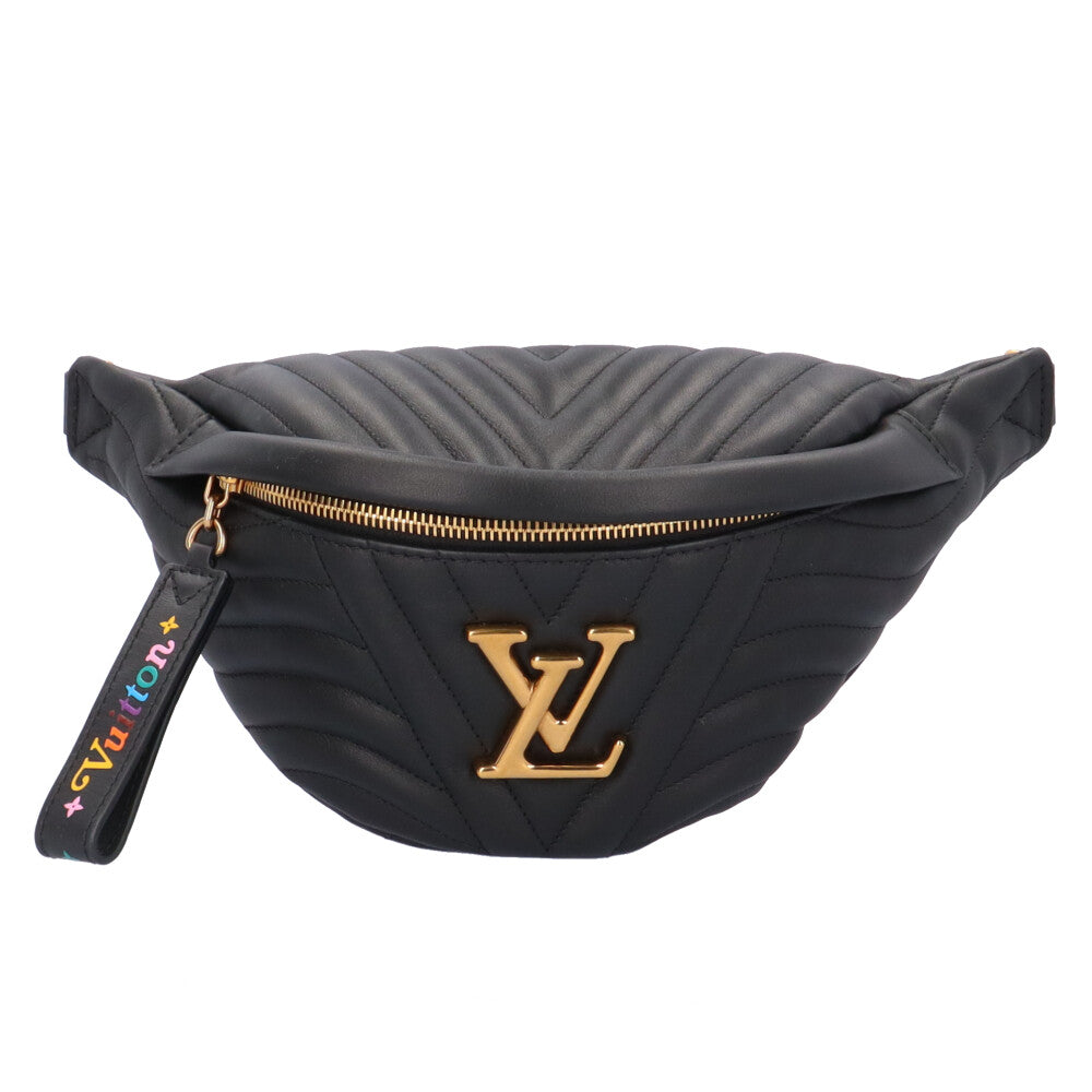 SALE LOUIS VUITTONウエストバック Louis Vuitton Bum Bag New Wave Waist Bag Leather Black Women's