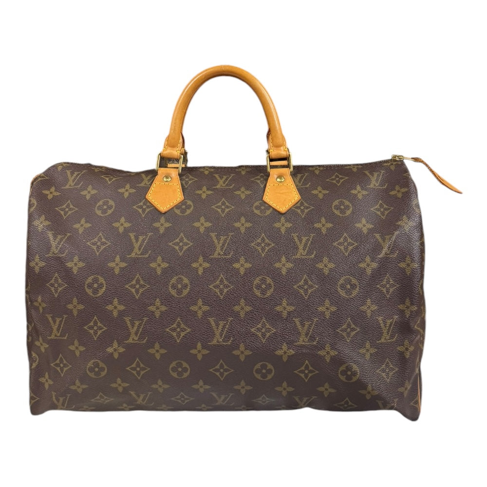 LOUIS VUITTON ルイヴィトン スピーディ40 モノグラム ハンドバッグ モノグラムキャンバス ブラウン レディース 中古 –  【公式】リサイクルキング オンラインショップ