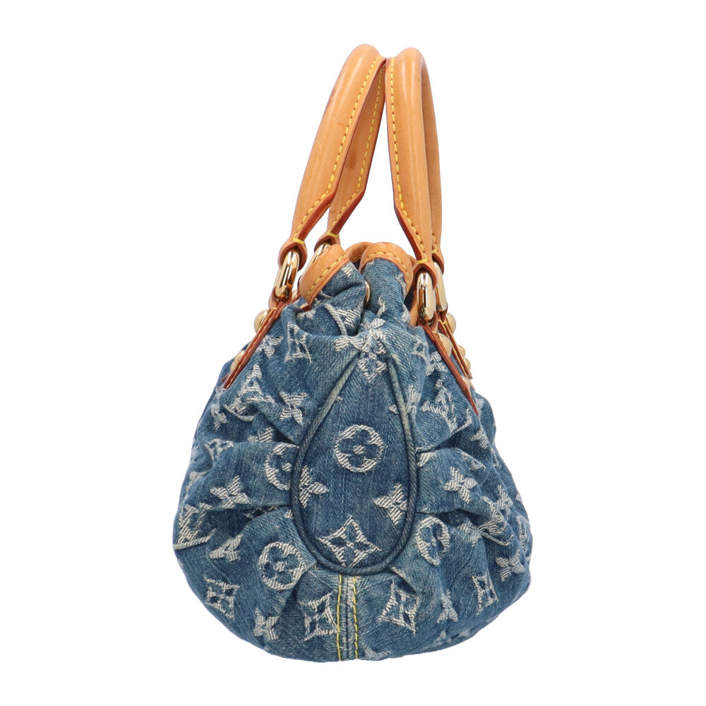 LOUIS VUITTON ルイヴィトン プリーティ モノグラムデニム ハンドバッグ モノグラムデニム ブルー レディース 中古 –  【公式】リサイクルキング オンラインショップ