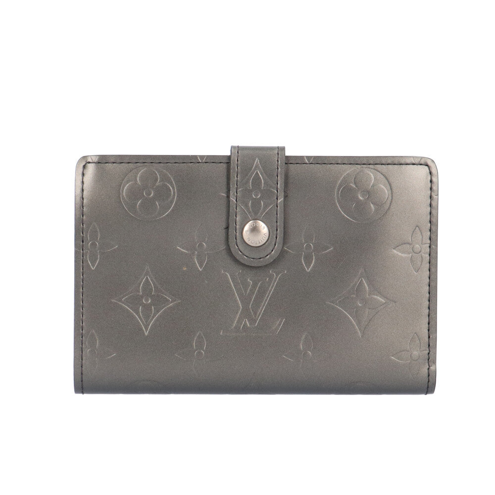 美品　ルイヴィトン　モノグラム マット ポルトモネ ヴィエノワ　２つ折り財布 LOUIS VUITTON ルイヴィトン ポルトモネ ヴィエノワ モノグラムマット