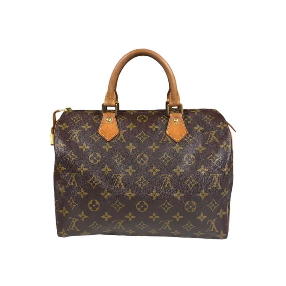 LOUIS VUITTON ルイヴィトン スピーディ30 モノグラム ハンドバッグ モノグラムキャンバス ブラウン レディース 中古 –  【公式】リサイクルキング オンラインショップ