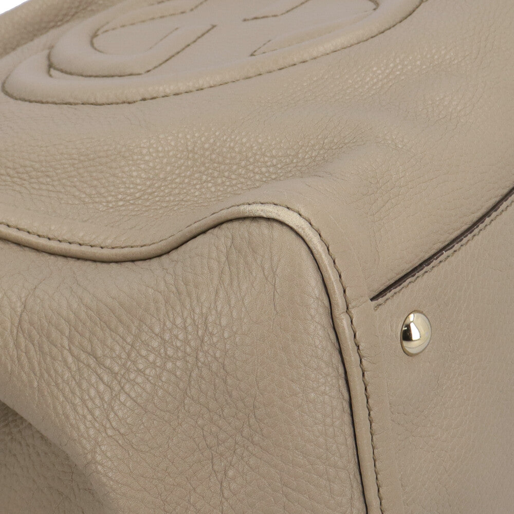 GUCCI グッチ ソーホー トートバッグ レザー グレー レディース