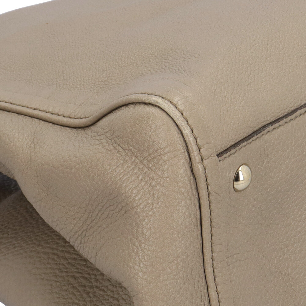 GUCCI グッチ ソーホー トートバッグ レザー グレー レディース