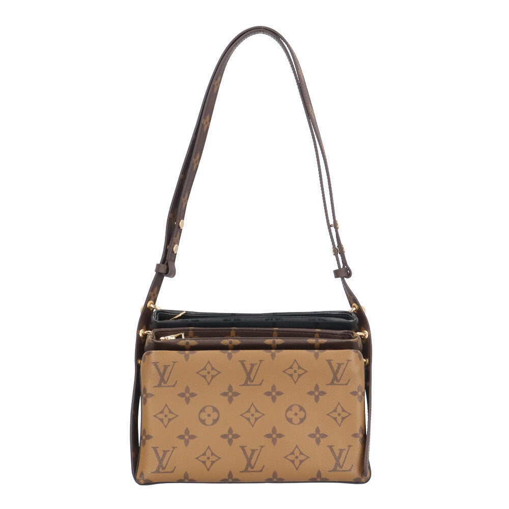 LOUIS VUITTON ルイヴィトン ポシェットLV3 モノグラムリバース