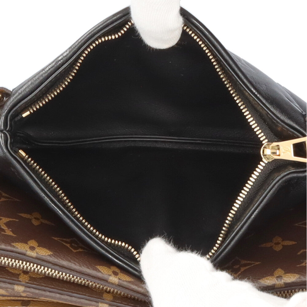 LOUIS VUITTON ルイヴィトン ポシェットLV3 モノグラムリバース