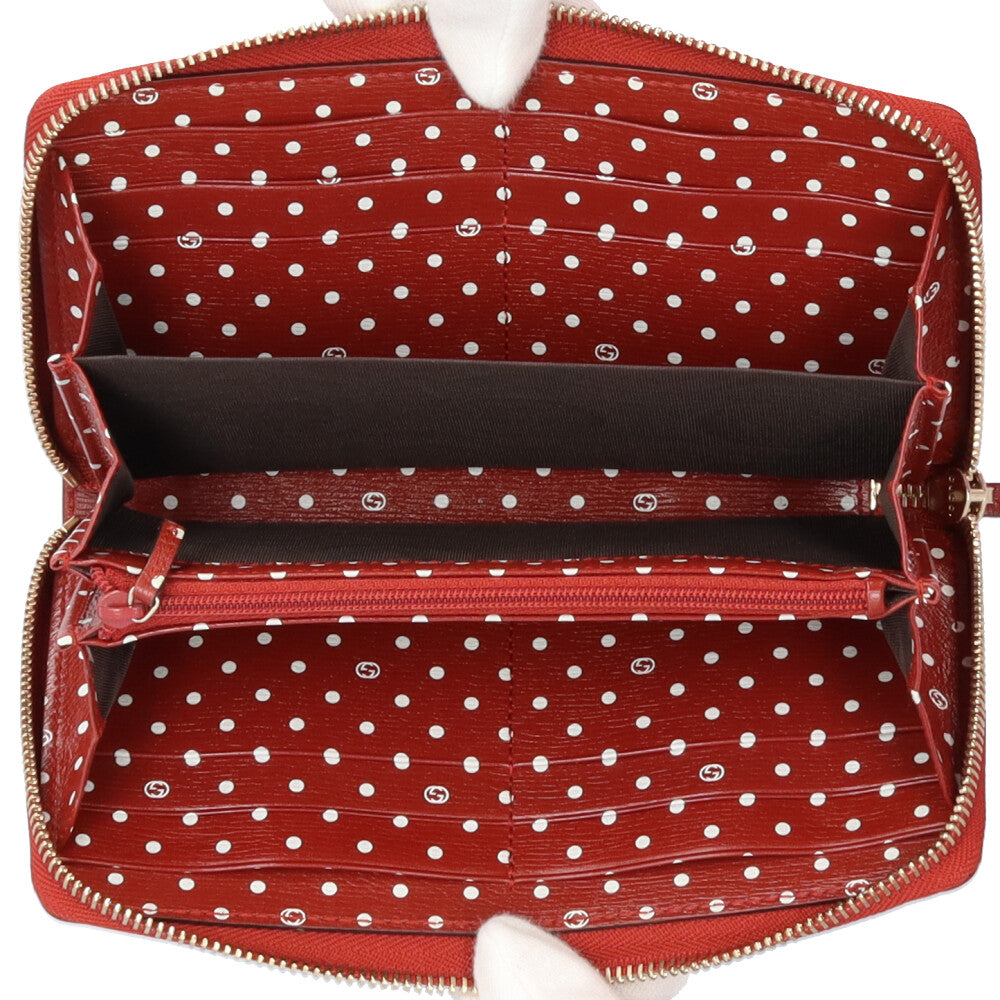 GUCCI グッチ インターロッキングG 長財布 レザー レディース 中古