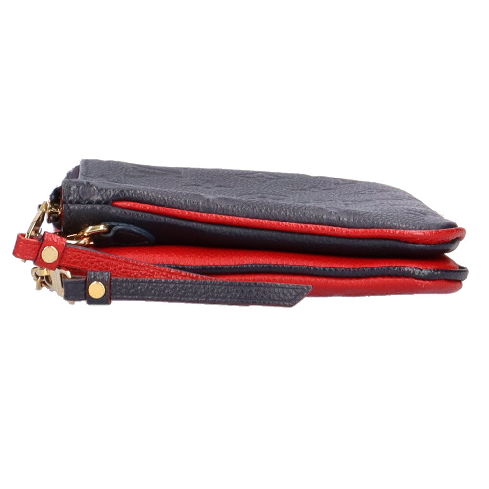 ルイ・ヴィトン LOUIS VUITTON ポシェット ドゥーブル ジップ ショルダーバッグ バッグ レザー モノグラム・アンプラント レディース ネイビー系 / レッド系 M63916 【中古】 ルイ・ヴィトン(LOUIS VUITTON)ルイ・ヴィトン ポシェット ドゥーブル