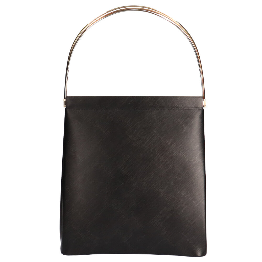 カルティエ CARTIER トリニティ ショルダーバッグ レザー ブラック