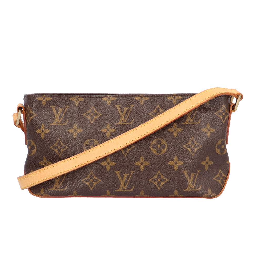 Louis Vuitton ショルダーバッグ ダークブラウン　モノグラム　美品 LOUIS VUITTON ルイヴィトン トロター モノグラム ショルダー
