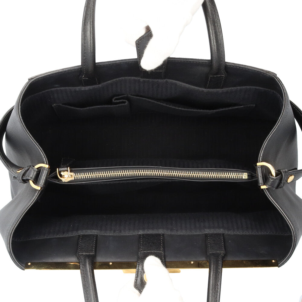 FENDI フェンディ トゥージュール ショルダーバッグ レザー ブラック