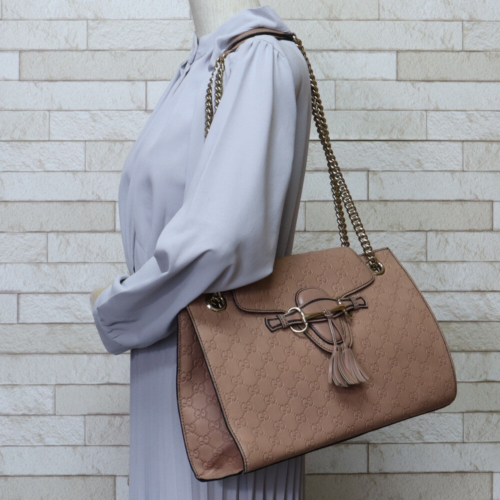 グッチ GUCCI チェーンショルダー エミリー グッチシマ ショルダー 