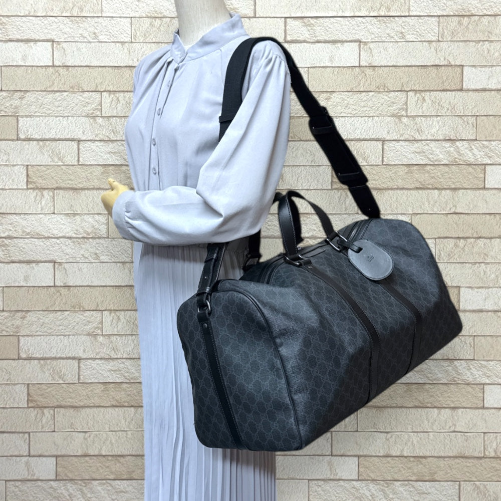 GUCCI　グッチ　GGスプリーム　キャリーオンダッフルバッグ　ボストン GUCCI グッチ キャリーオンダッフル GGスプリーム ボストンバッグ PVC