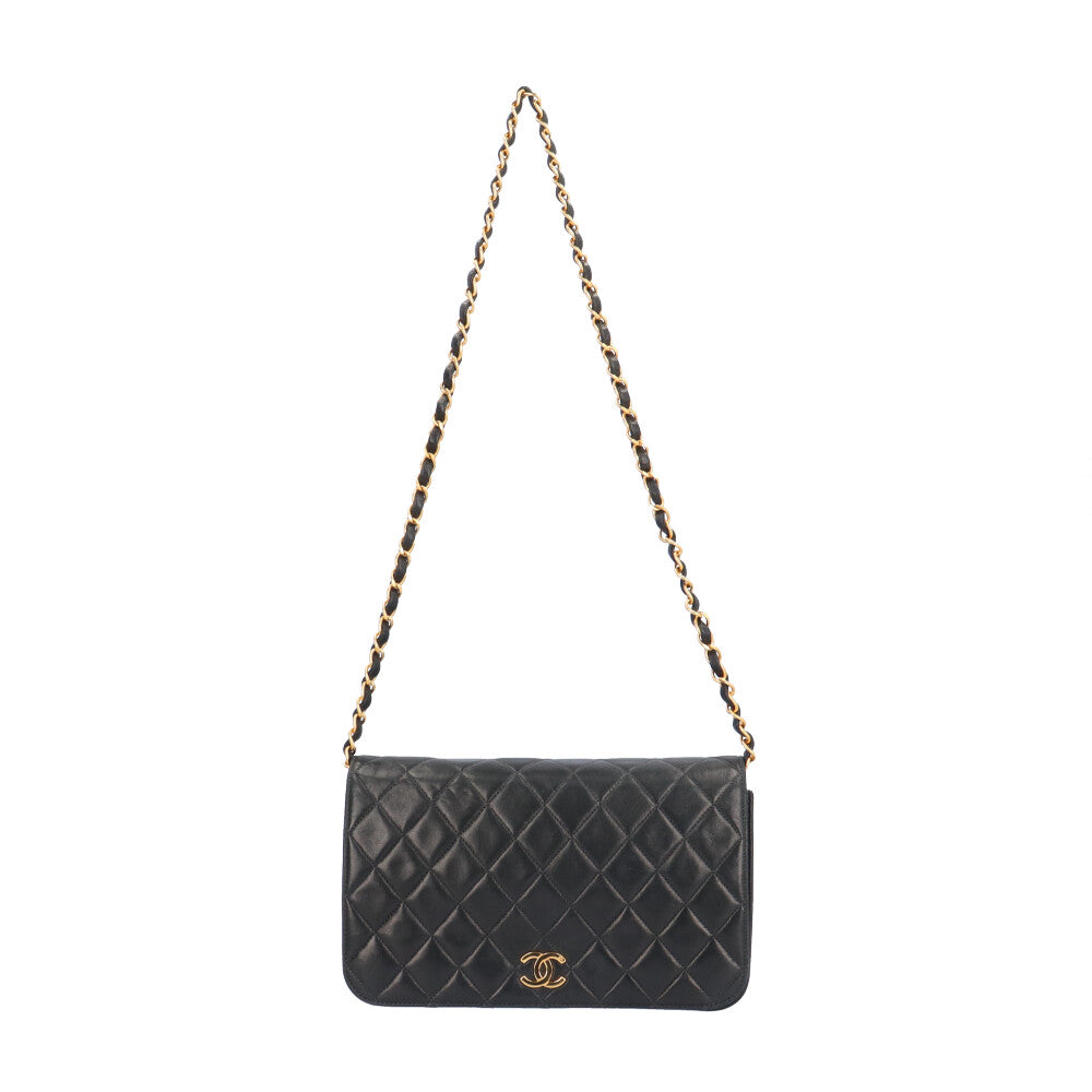 CHANEL シャネル✨️マトラッセ ショルダーバッグ✨️ラムスキン✨️ブラック CHANEL シャネル マトラッセ ショルダーバッグ ラムスキン