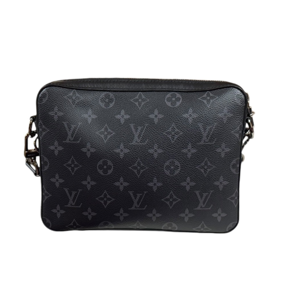 LOUIS VUITTON ルイヴィトン トリオメッセンジャー モノグラムエクリプス ショルダーバッグ モノグラムエクリプス ブラック メンズ 中古