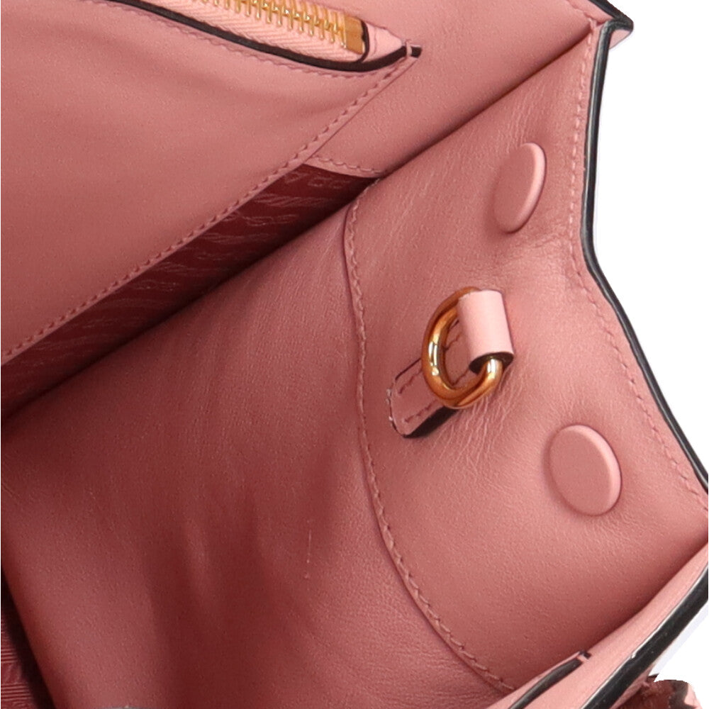プラダ PRADA サフィアーノ ショルダーバッグ レザー ピンク