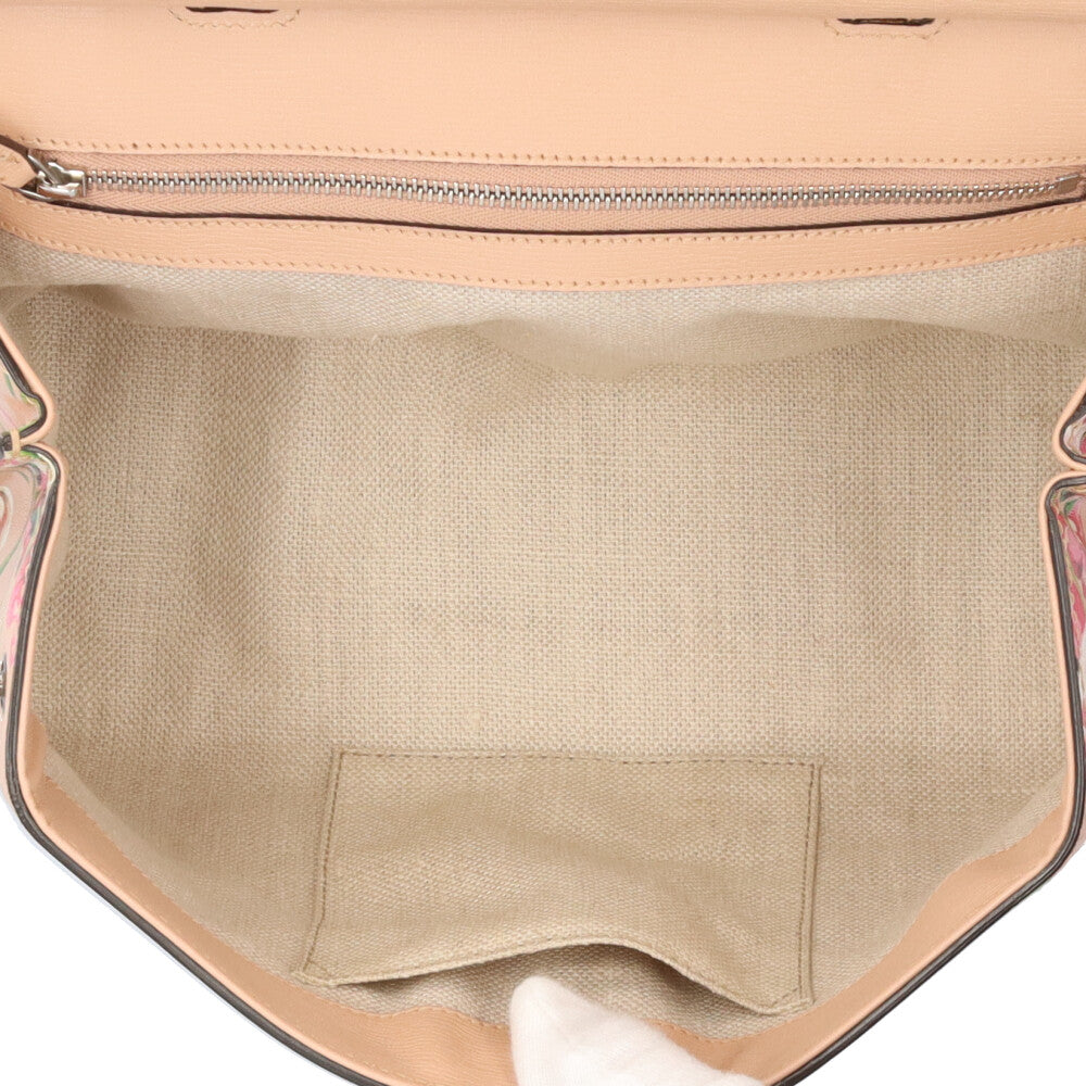 GUCCI グッチ デイリー バンブー ショルダーバッグ レザー マルチ