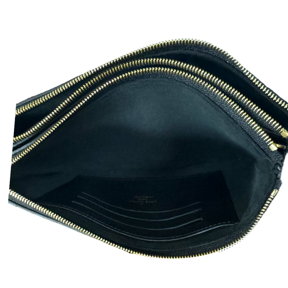LOUIS VUITTON ルイヴィトン ポシェット ドゥーブル ジップ モノグラム