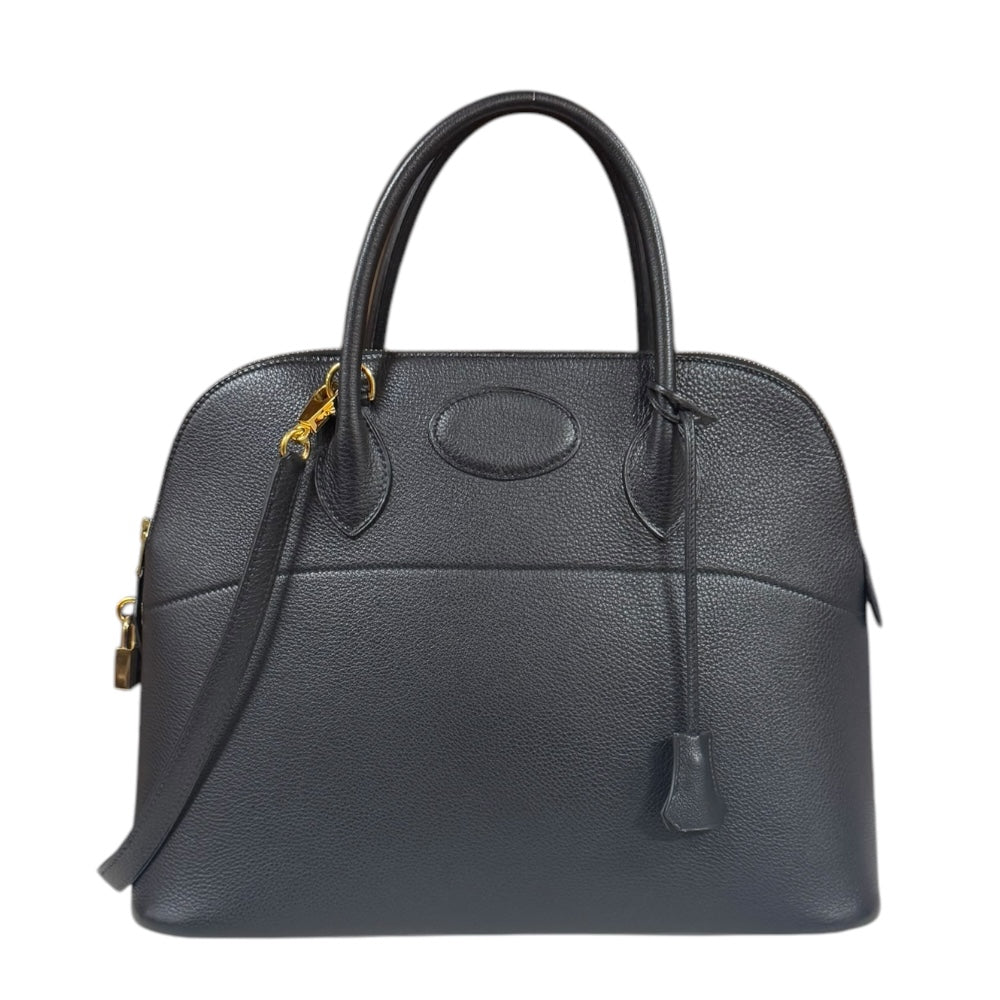 HERMES エルメス ボリード35 ショルダーバッグ アルデンヌ ブラック
