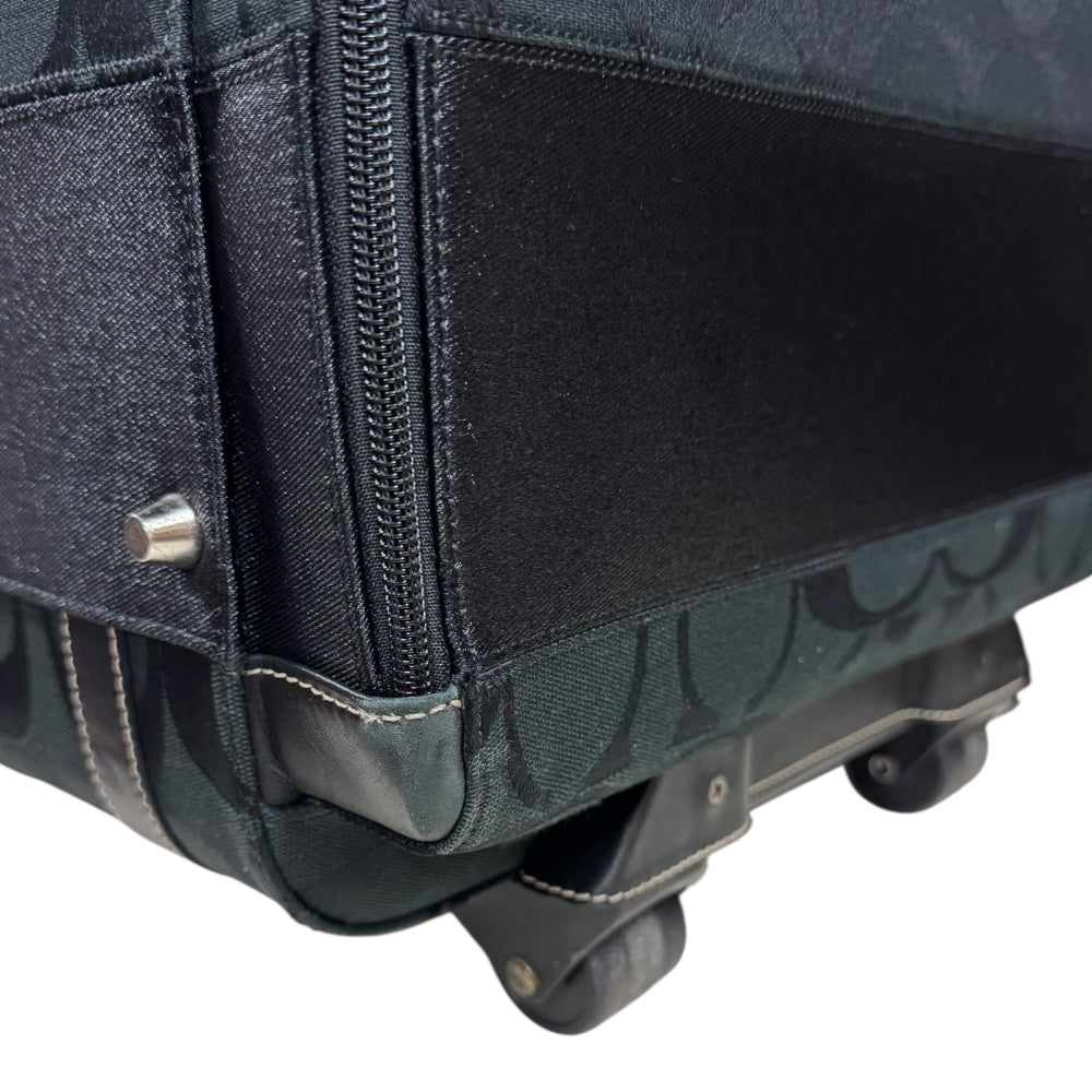 COACH コーチ アウトレット品 シグネチャー キャリーバッグ キャンバス