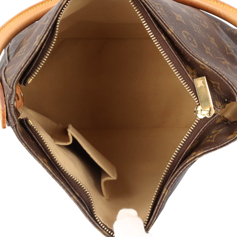 LOUIS VUITTON ルイ・ヴィトン ショルダーバッグ バッグ ルーピングGM ブラウン モノグラムキャンバス ヌメ革 レディース LOUIS VUITTON ルイヴィトン ルーピングGM モノグラム ショルダー