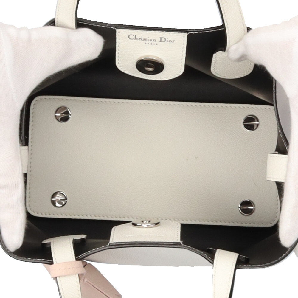 Christian Dior Blossom Shoulder Bag Leather White Women's