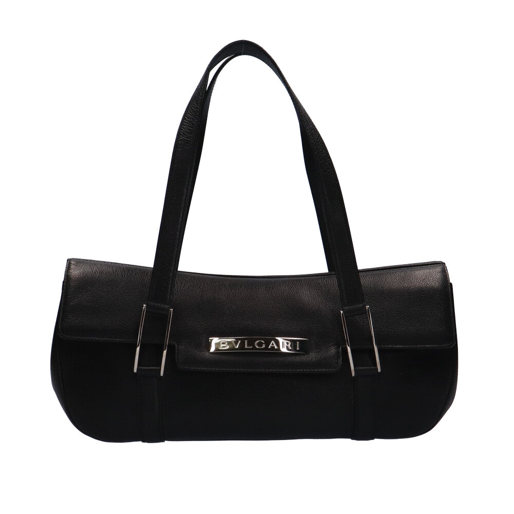 ブルガリ BVLGARI ショルダーバッグ レザー ブラック レディース 中古