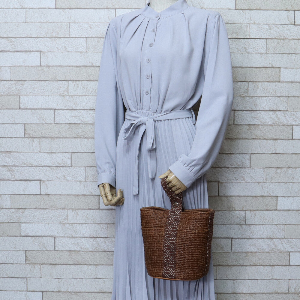 エルメス HERMES タムールPM ハンドバッグ セルロース ブラウン