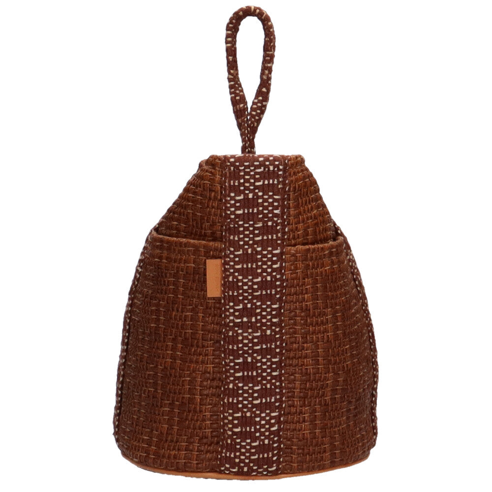 エルメス HERMES タムールPM ハンドバッグ セルロース ブラウン