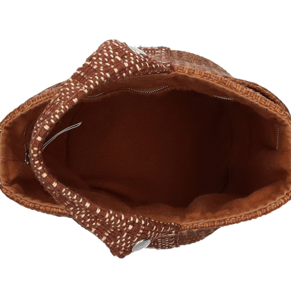 エルメス HERMES タムールPM ハンドバッグ セルロース ブラウン