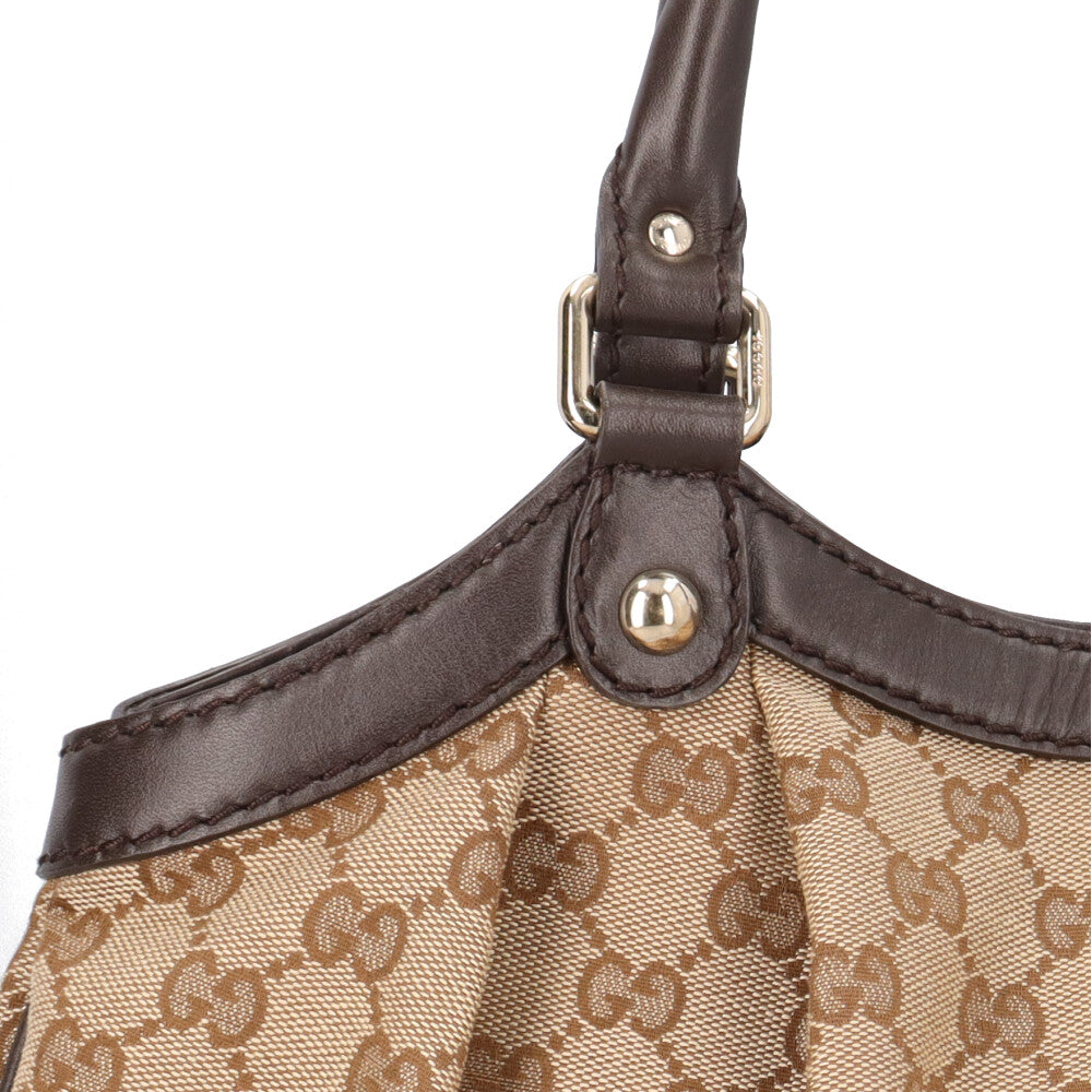 GUCCI グッチ ディアマンテ GGキャンパス ハンドバッグ GGキャンバス