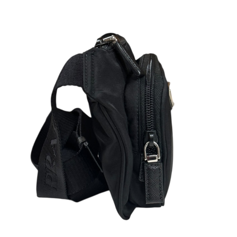 PRADA プラダ ショルダーバッグ ナイロン ブラック メンズ 中古