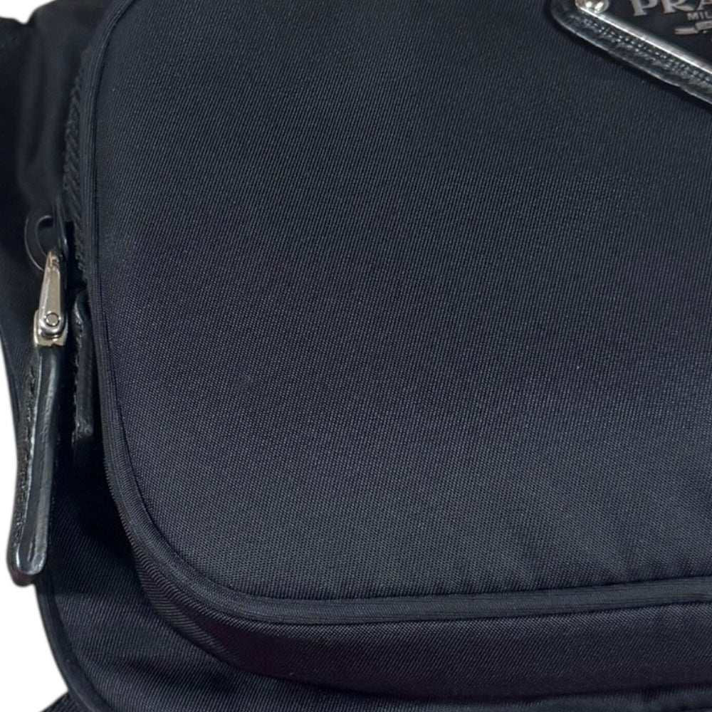 PRADA プラダ ショルダーバッグ ナイロン ブラック メンズ 中古