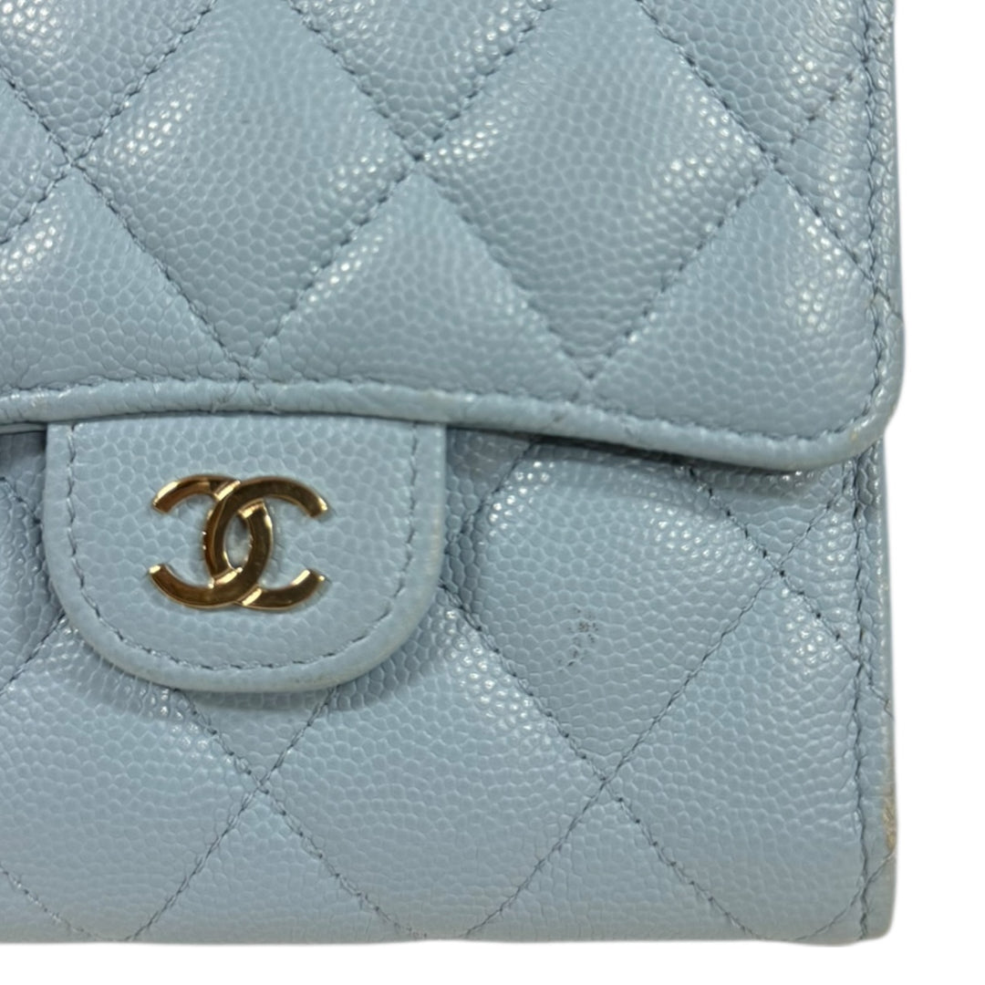 CHANEL シャネル クラシックスモールフラップウォレット マトラッセ 三