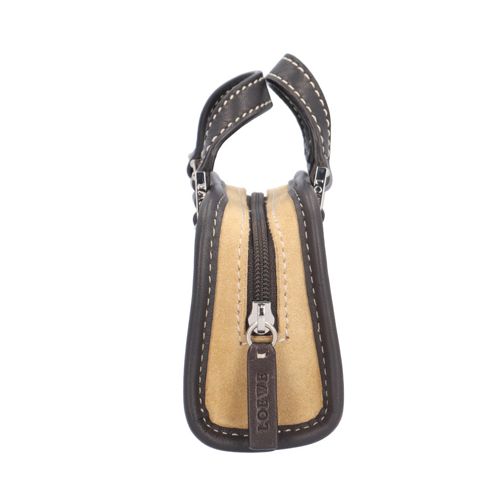 LOEWE ロエベ アマソナ マイクロミニ ポーチ スウェード レディース