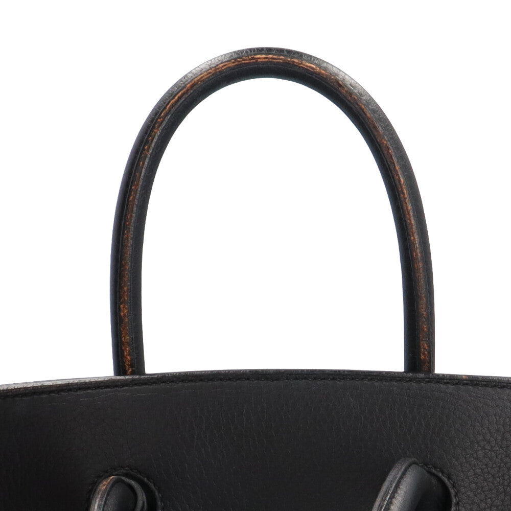 HERMES（エルメス） キャンパス×レザー ハンドバッグ ブラック HERMES