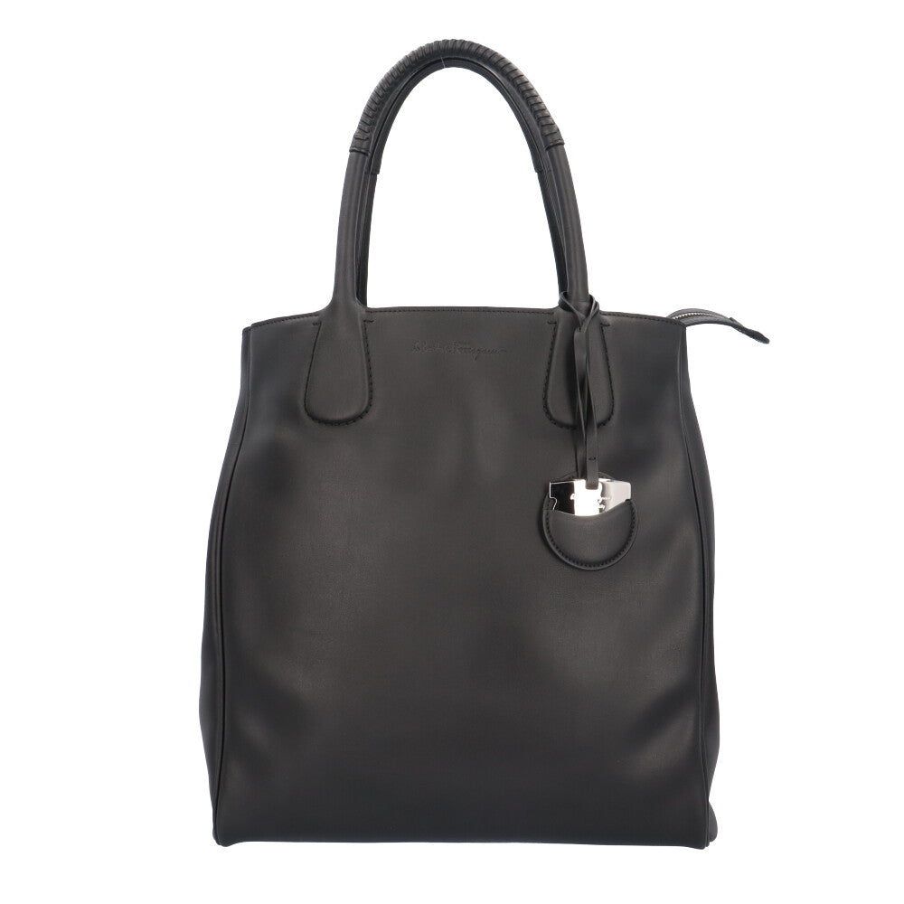 Salvatore Ferragamo Salvatore Ferragamo Tote Bag Leather Black Ladies