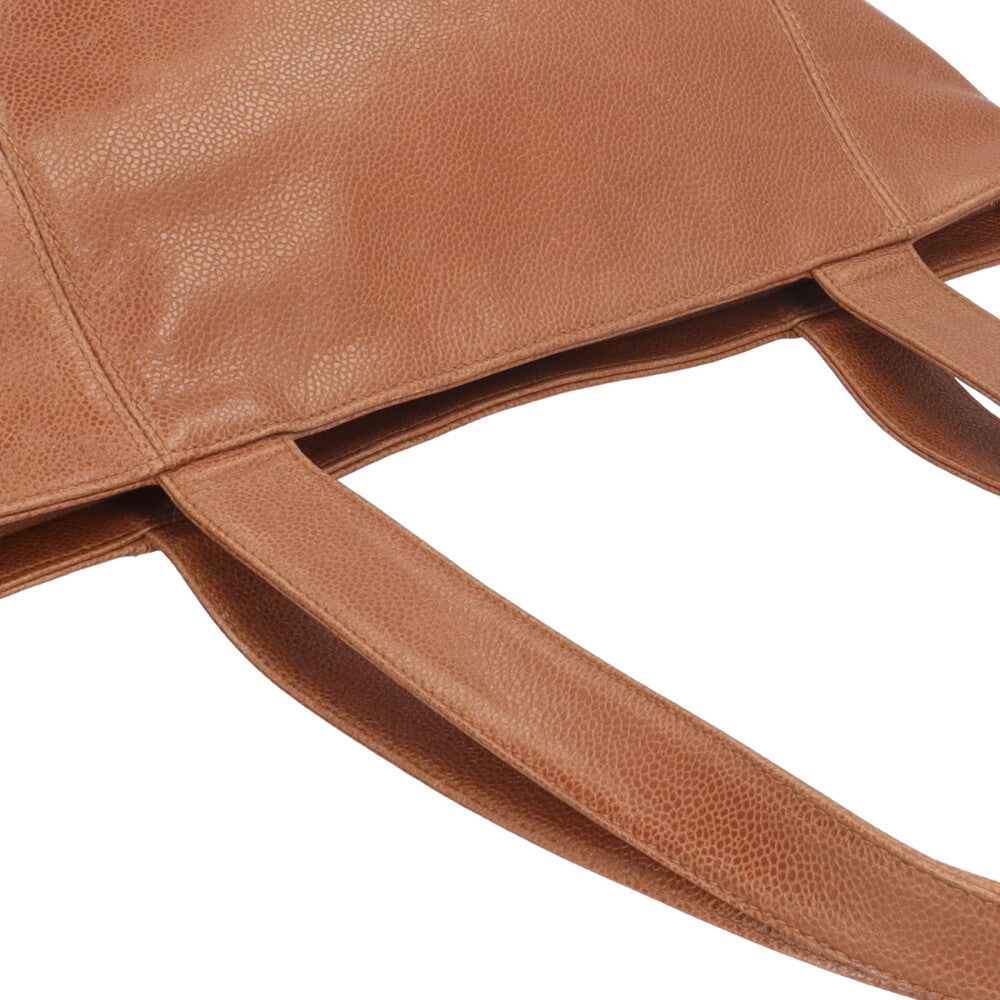 CHANEL シャネル ココマーク トートバッグ キャビアスキン ブラウン