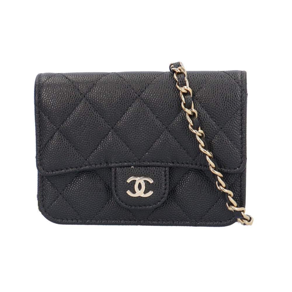 CHANEL シャネル マトラッセ ココマーク ショルダーバッグ キャビアスキン ブラック レディース 中古 – 【公式】リサイクルキング  オンラインショップ