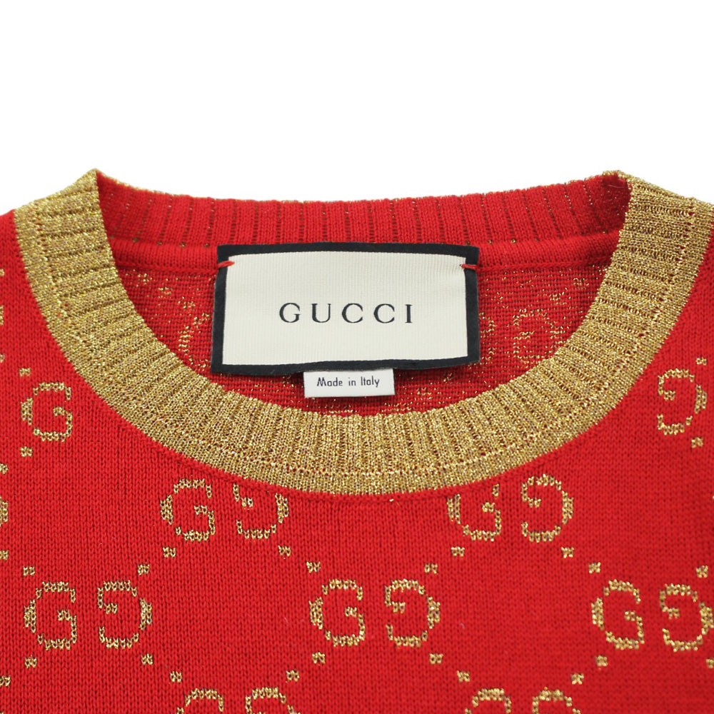 美品✨GUCCI ニット　レッド 楽天市場】【グッチ】Gucci Deerlet Wool Sweater キリンデザイン