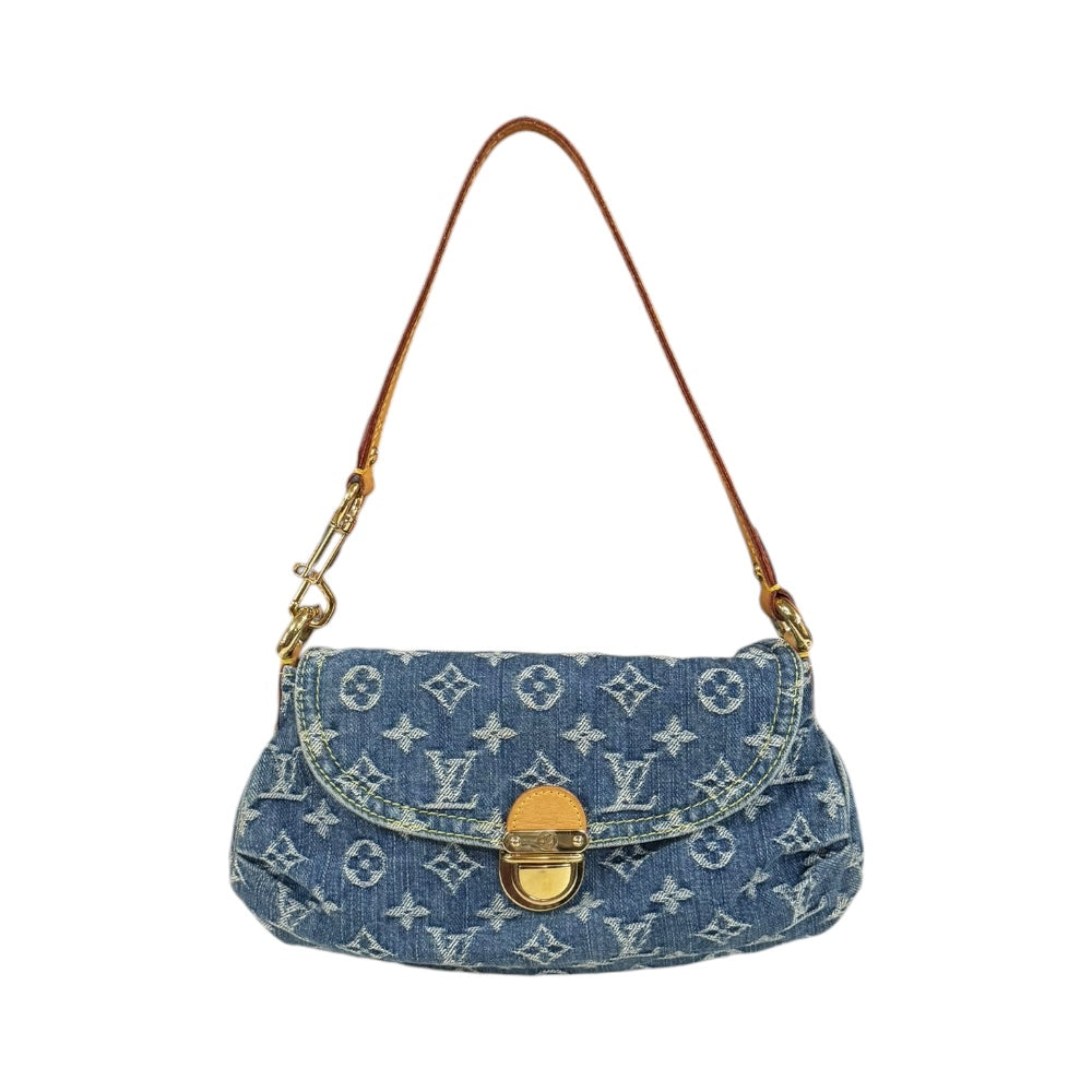 ルイ・ヴィトン プリーティデニム　ハンドバッグ 楽天市場】ルイヴィトン ハンドバッグ モノグラムデニム ブルー