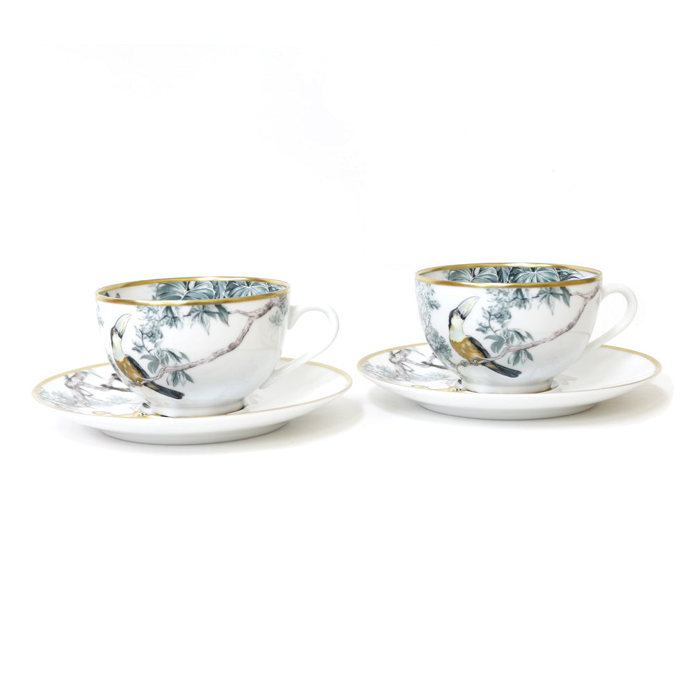 【新品 2客 ギフト包装】エルメス ガダルキヴィール ティーカップ&ソーサー エルメスガタルキヴィール ティーカップとソーサー2セット 新品 2客