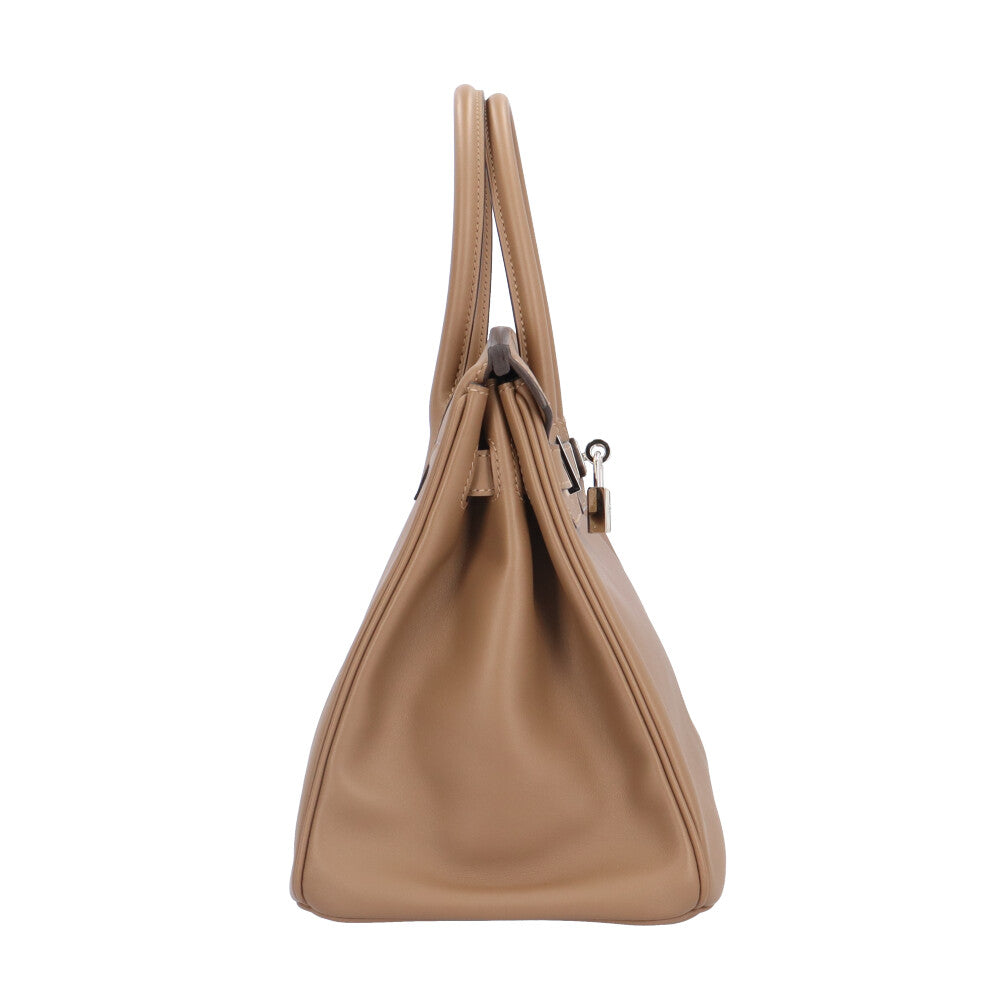 エルメス バーキン30 ハンドバッグ エルメス レザー ベージュ