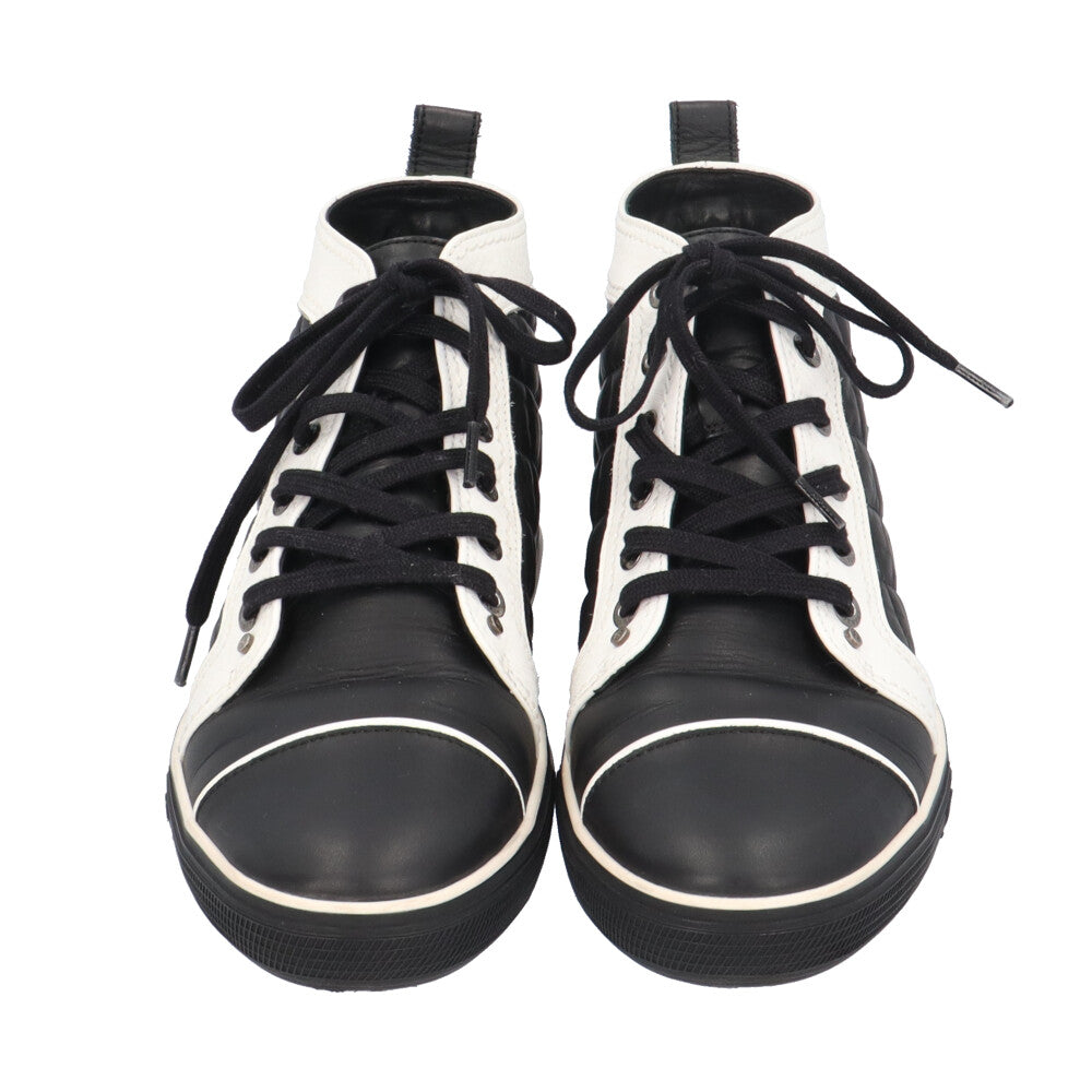 CHANEL シャネル マトラッセ ココマーク バイカラー スニーカー レザー 